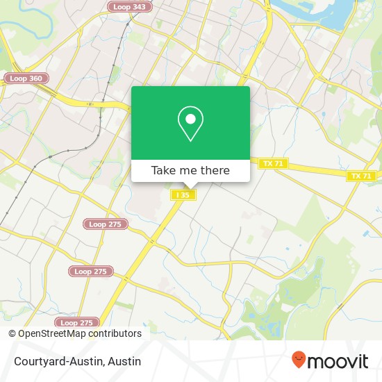 Mapa de Courtyard-Austin