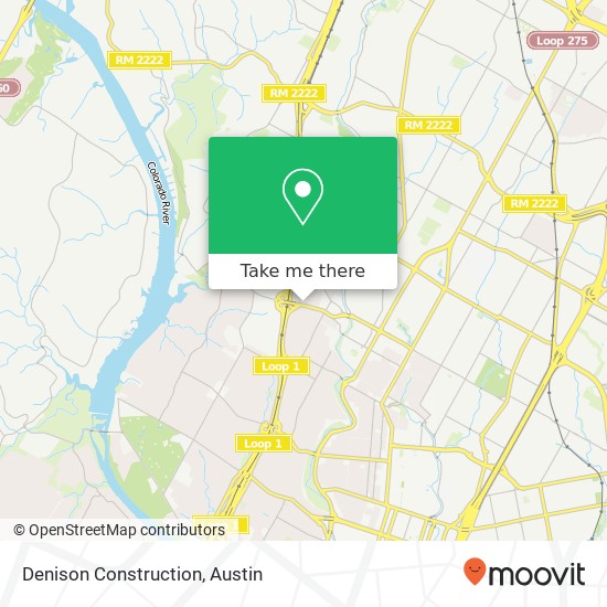 Denison Construction map