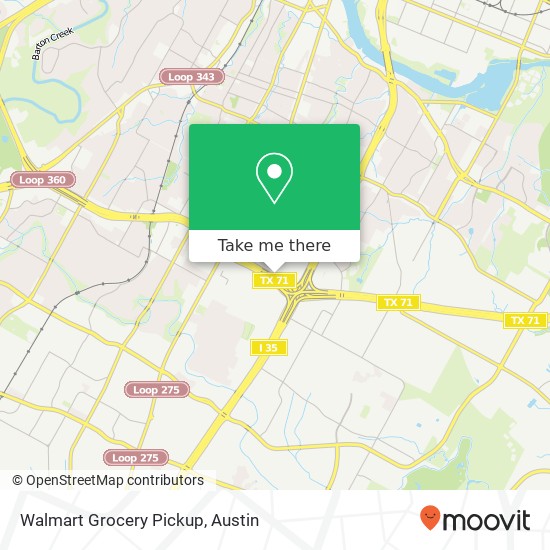 Walmart Grocery Pickup map