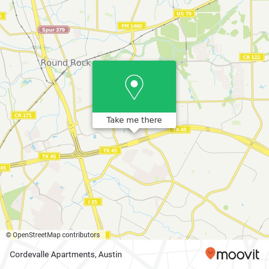 Cordevalle Apartments map