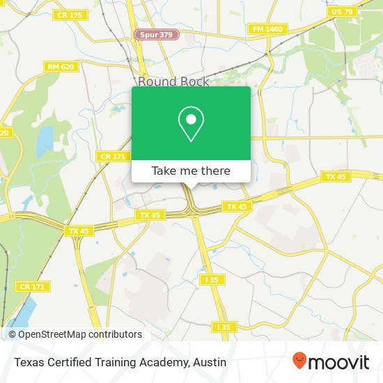 Mapa de Texas Certified Training Academy