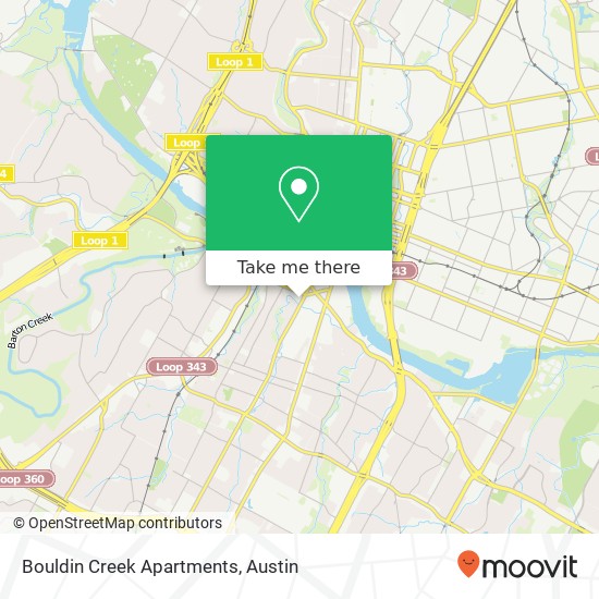 Mapa de Bouldin Creek Apartments