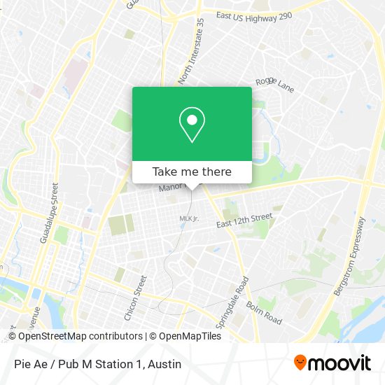 Pie Ae / Pub M Station 1 map