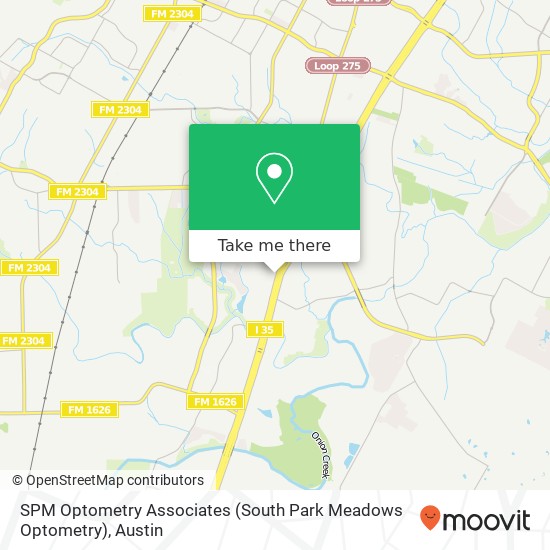 Mapa de SPM Optometry Associates (South Park Meadows Optometry)