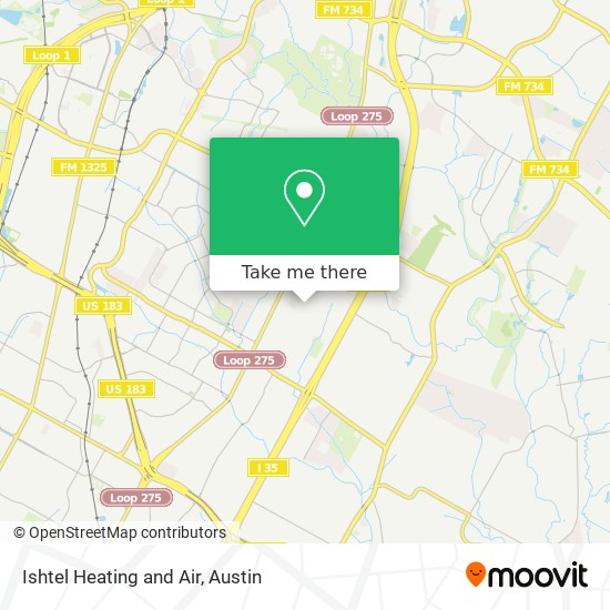 Ishtel Heating and Air map