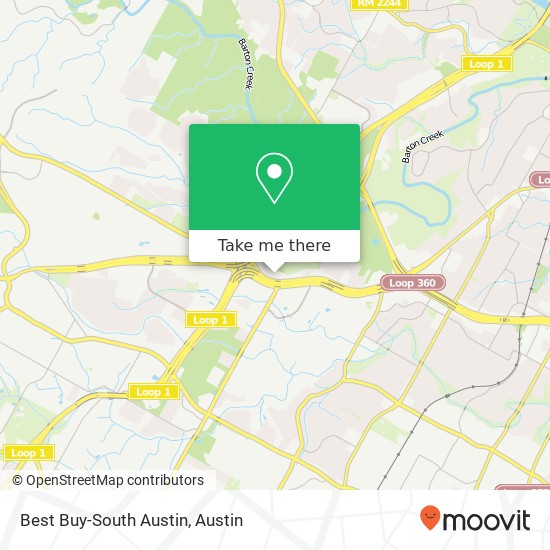 Best Buy-South Austin map