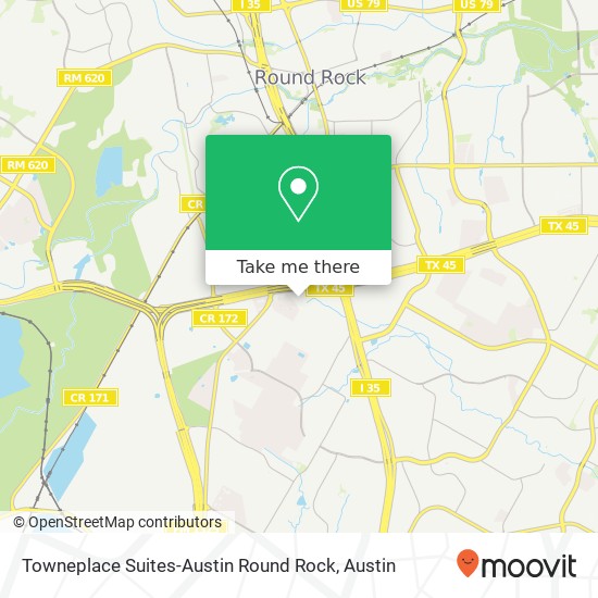 Towneplace Suites-Austin Round Rock map