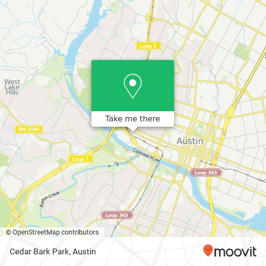 Mapa de Cedar Bark Park
