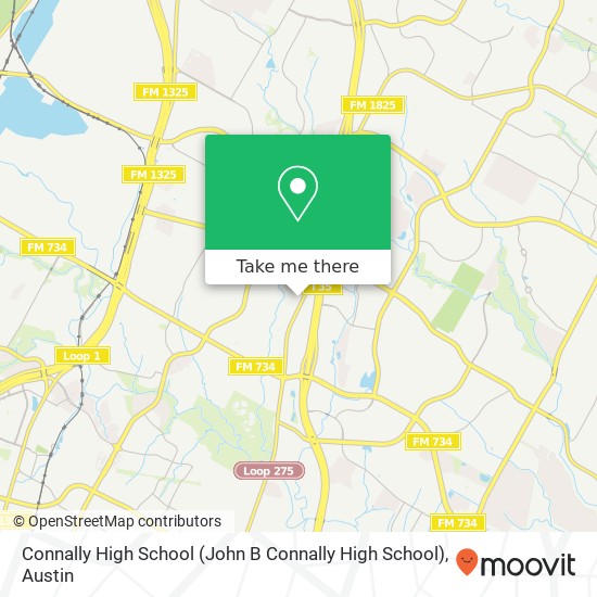 Mapa de Connally High School (John B Connally High School)