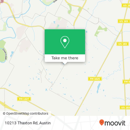 Mapa de 10213 Thaxton Rd