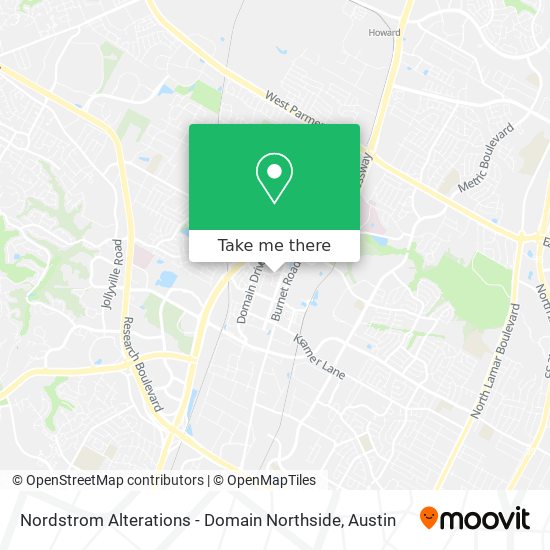 Mapa de Nordstrom Alterations - Domain Northside