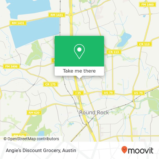 Mapa de Angie's Discount Grocery