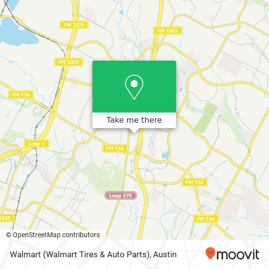 Mapa de Walmart (Walmart Tires & Auto Parts)