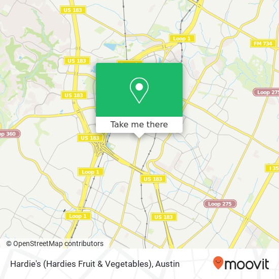 Hardie's (Hardies Fruit & Vegetables) map