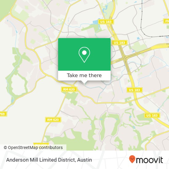 Mapa de Anderson Mill Limited District