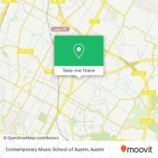 Mapa de Contemporary Music School of Austin