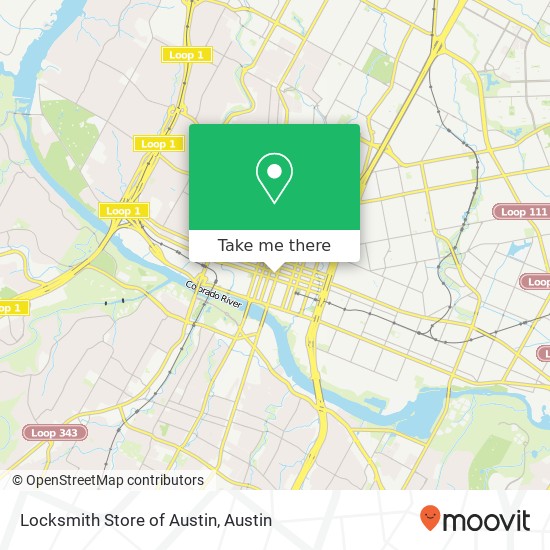 Locksmith Store of Austin map