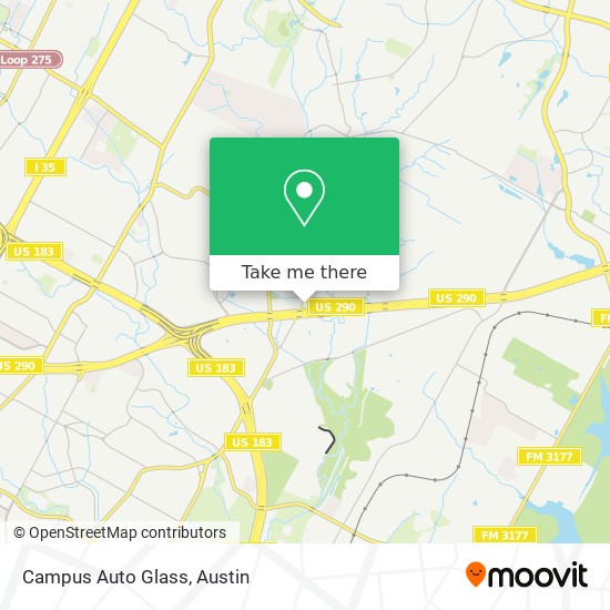 Campus Auto Glass map
