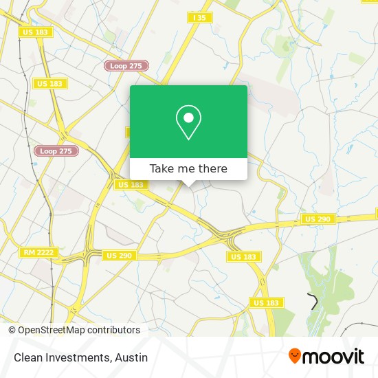 Clean Investments map