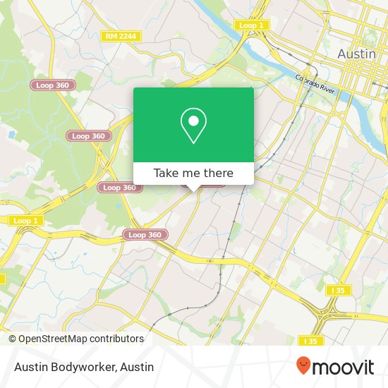 Austin Bodyworker map