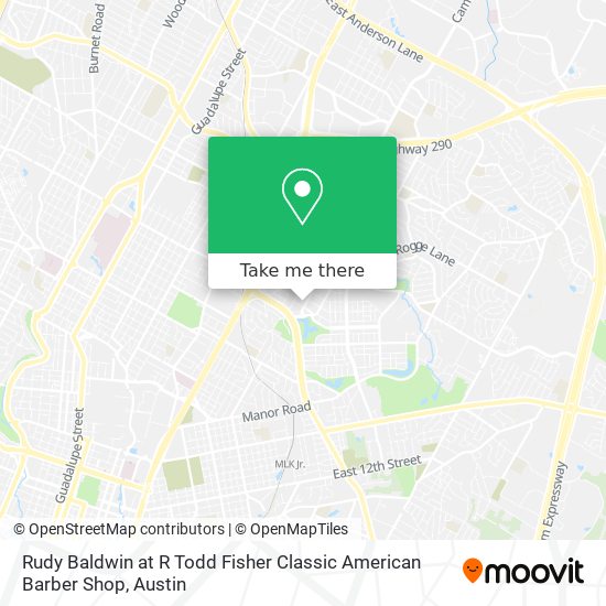 Rudy Baldwin at R Todd Fisher Classic American Barber Shop map