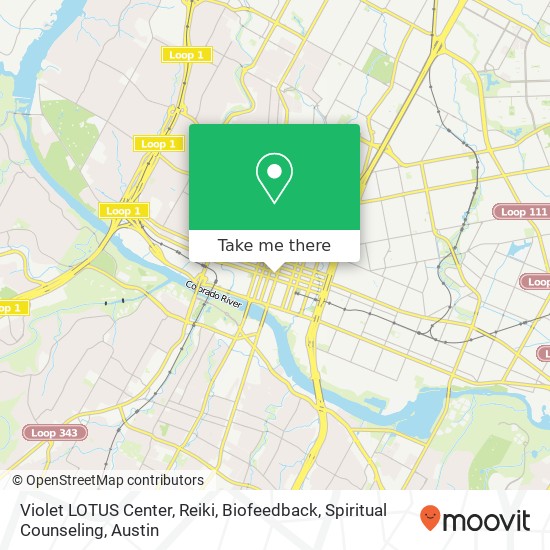Mapa de Violet LOTUS Center, Reiki, Biofeedback, Spiritual Counseling