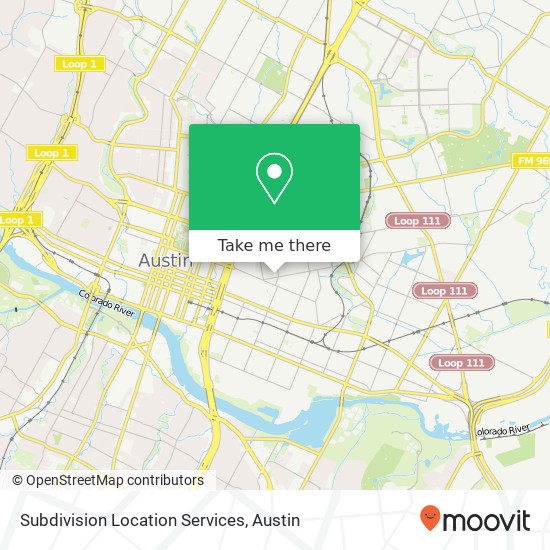 Subdivision Location Services map