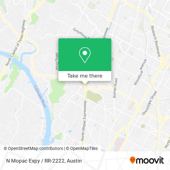 N Mopac Expy / RR-2222 map