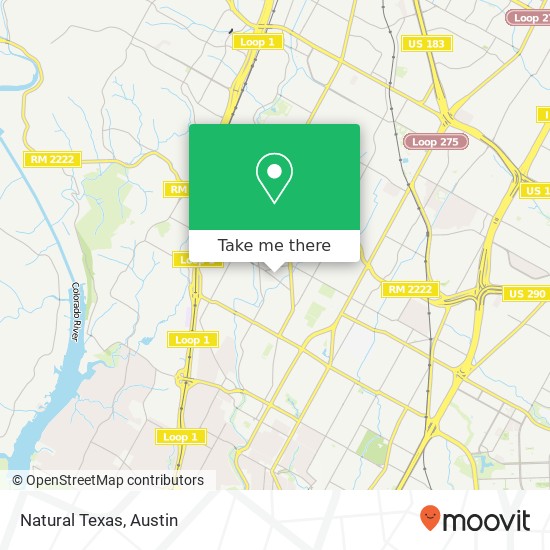 Natural Texas map