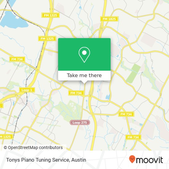 Mapa de Tonys Piano Tuning Service