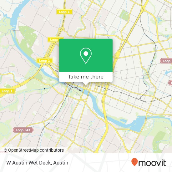 Mapa de W Austin Wet Deck