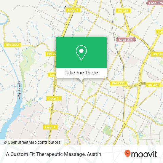 A Custom Fit Therapeutic Massage map