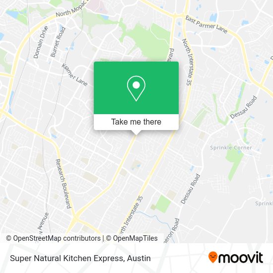Super Natural Kitchen Express map