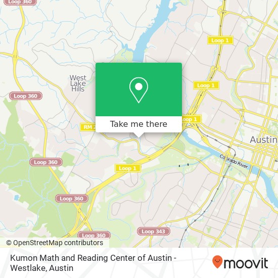 Kumon Math and Reading Center of Austin - Westlake map