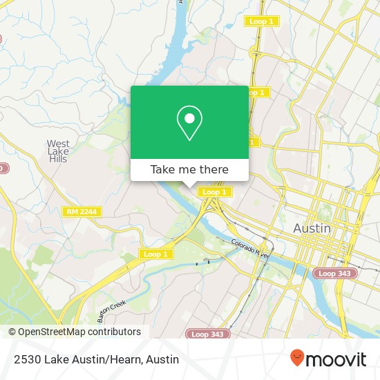 2530 Lake Austin/Hearn map