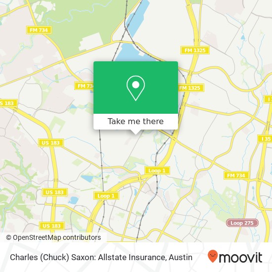 Mapa de Charles (Chuck) Saxon: Allstate Insurance