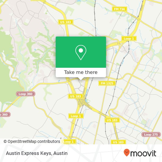 Austin Express Keys map