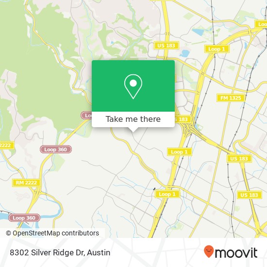 Mapa de 8302 Silver Ridge Dr