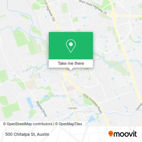 500 Chitalpa St map