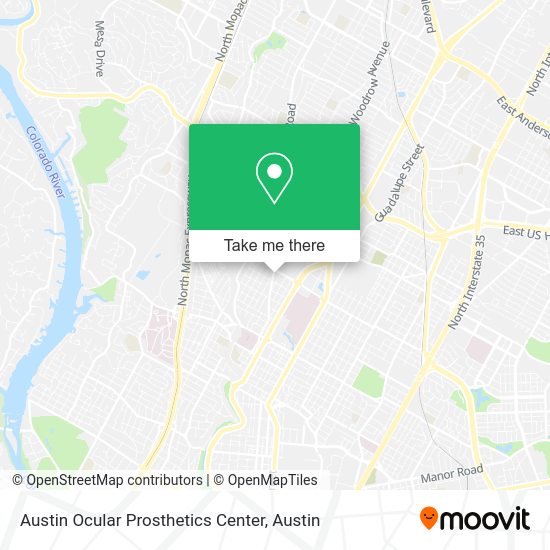 Mapa de Austin Ocular Prosthetics Center