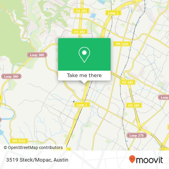 3519 Steck/Mopac map