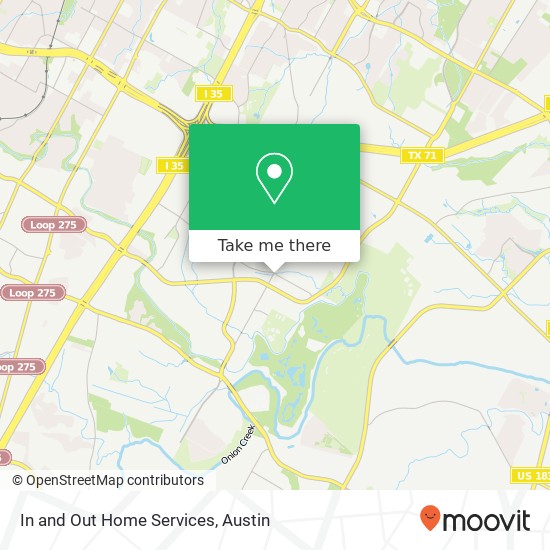 In and Out Home Services map