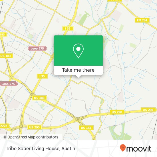 Tribe Sober Living House map