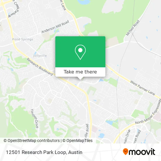 12501 Research Park Loop map