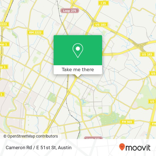 Cameron Rd / E 51st St map