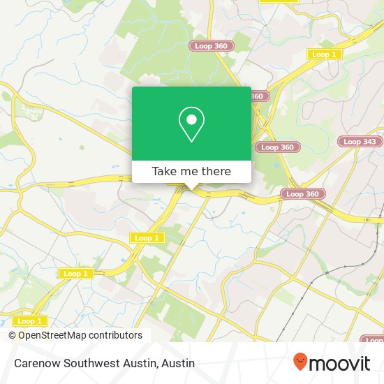 Mapa de Carenow Southwest Austin