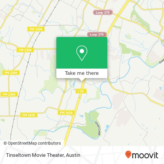 Tinseltown Movie Theater map