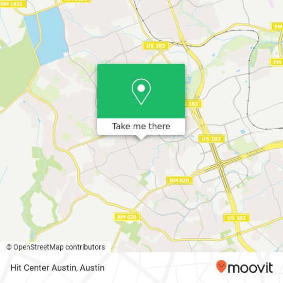 Hit Center Austin map