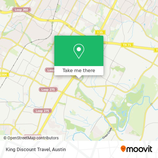 King Discount Travel map