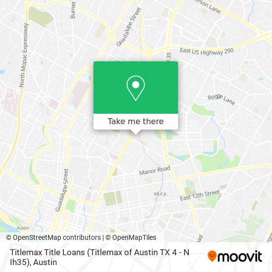 Mapa de Titlemax Title Loans (Titlemax of Austin TX 4 - N Ih35)